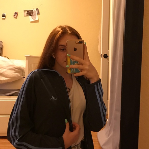 adidas blue/grey jacket - Picture 2 of 3